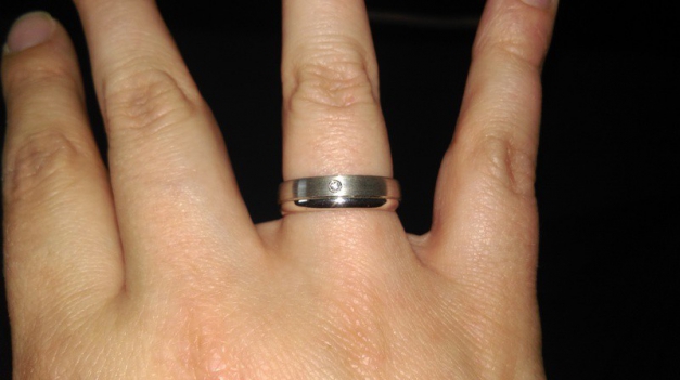 Freundschafts/Verlobungsring mit Steinchen