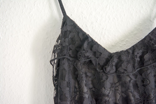 Spitzenkleid h&m divided schwarz