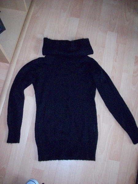 Rollkragen Pullover, leicht transparent, Gr. 36