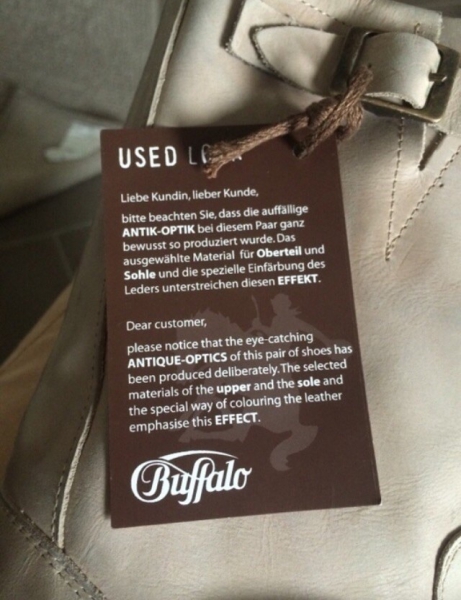 Buffalo Biker Boots in Beige Größe 37