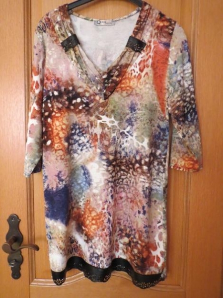 Oberteil/Tunika,3/4Arm,V-Ausschnitt