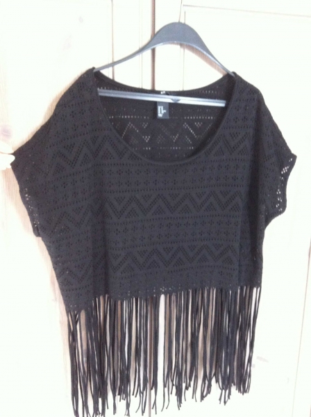 Fransen cropp azteken shirt