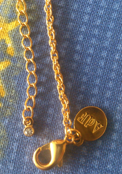 emailliertes Medaillon mit langer Kette