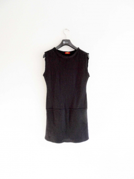 Schwarzes Strickkleid Gr. 38 36 S M Buffalo London ärmellos