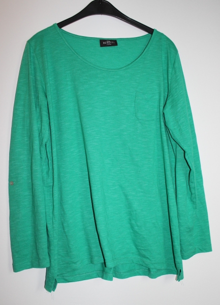 Langärmliges Oberteil in türkis Gr. L (44/46) Basic Shirt