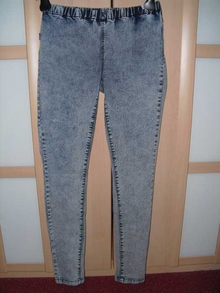  sexy röhrenjeans mit gummizug stretch aced wahed stonewashed used look