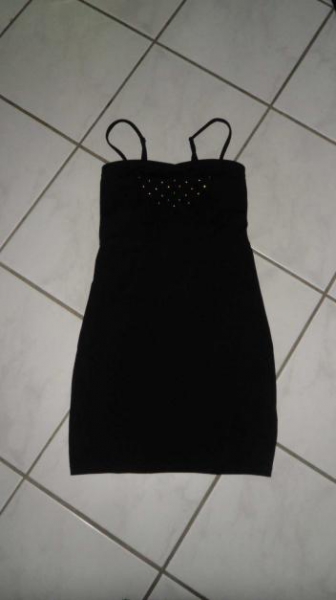 Partykleid - Stretchkleid - M - Neu - Schwarz - Gold