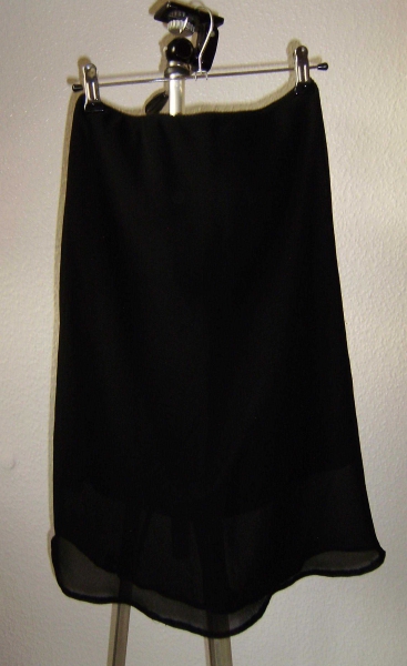 Schlichter leichter Rock Gr. ca. 36-38 schwarz