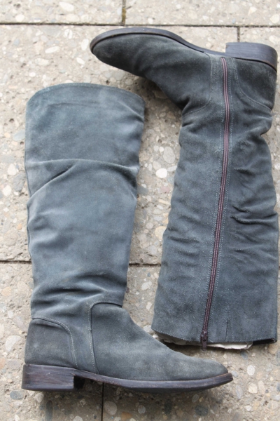 Stiefel grau, anthrazit Gr. 41, Wildleder, / Cypres 