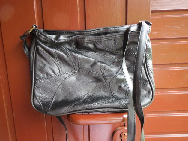 Tasche,klein,schwarz,Leder,neu