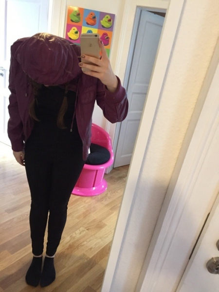 super trendige Lederjacke