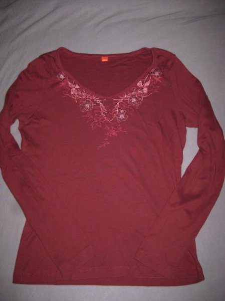 langarmshirt in beere, s.oliver