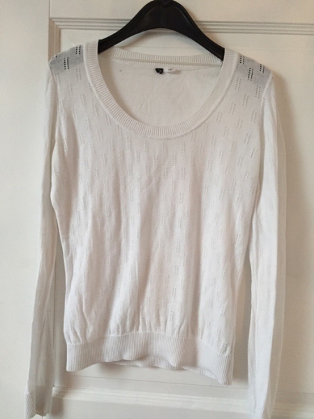 dünner weißer Pulli H&M