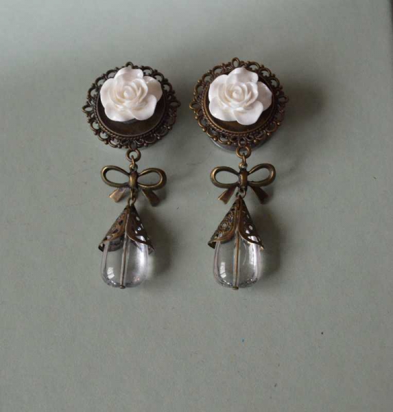 Tunnel Plug 18mm Rosen Anhänger