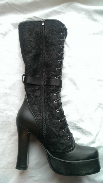 Gothic Stiefel, inamagura 37 HL 114, Größe 37