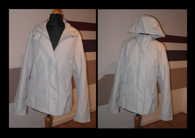 Wind - und Regenjacke Gr. S 38 / 40 hellgrau von H&M Kapuzenjacke