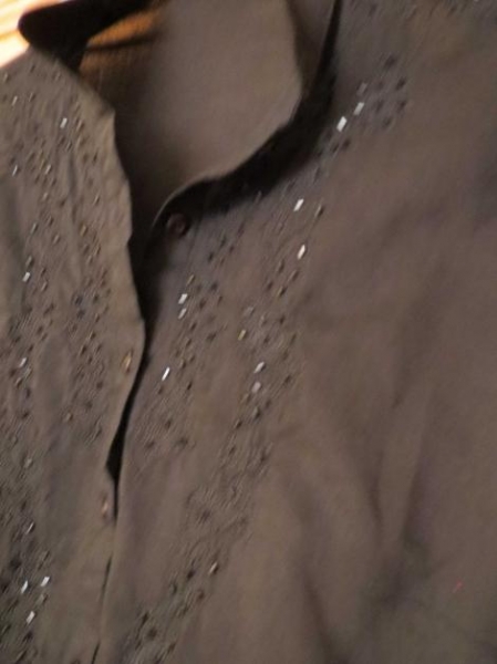 Bluse,3/4Arm,schwarz