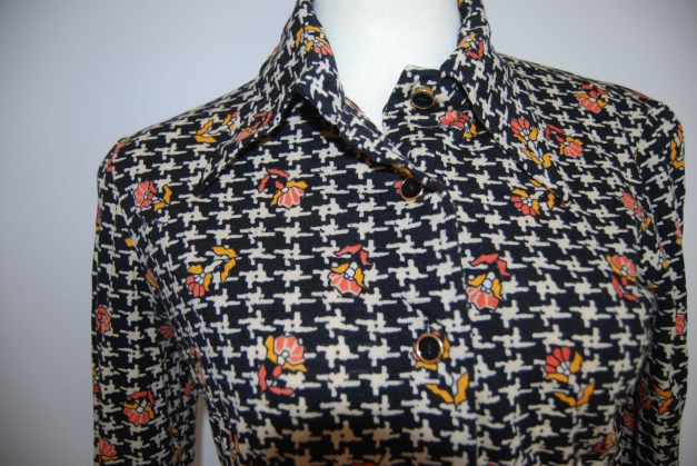 Vintage True Hahnentrittbluse Bluse Trendi