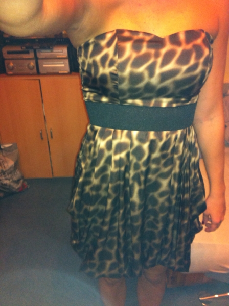 goldbraunes Partykleid