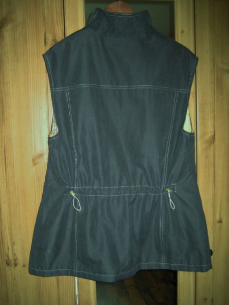 Weste blau mit Taschen Microfaser