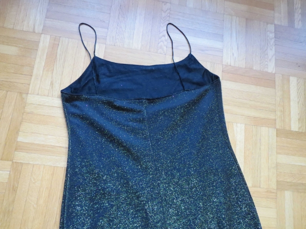 Kleid, Abendkleid, Gr.40/42, schwarz-gold
