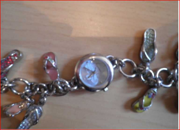 Fossil Uhr Bettelarmband harm Uhr mit Flip Flops