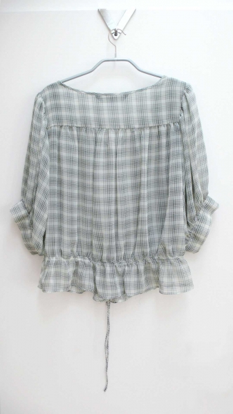 Zara: helle Bluse im Boho-Style Gr. XS - M