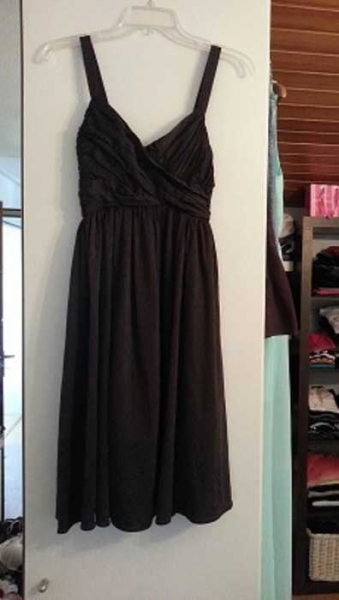 Zara Kleid braun schickes Abendkleid Gr. 32 / 34