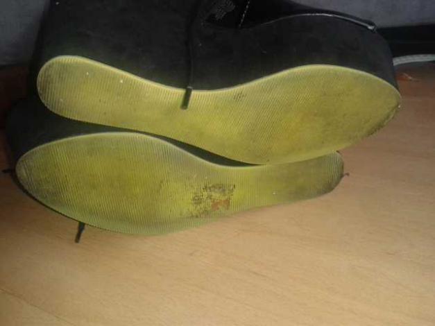 H&M Wedges schwarz grün