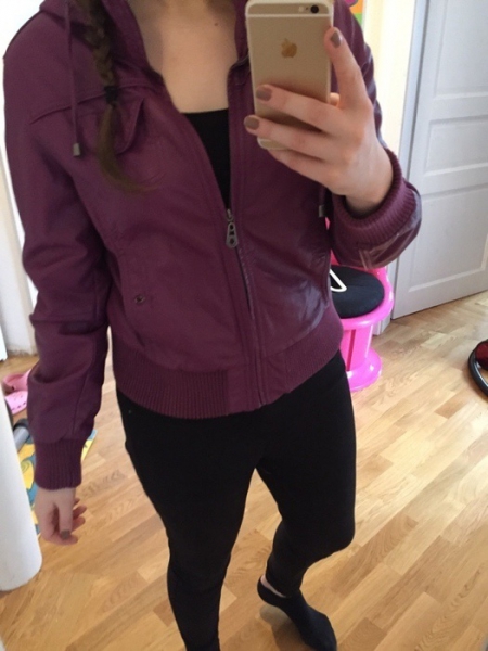 super trendige Lederjacke