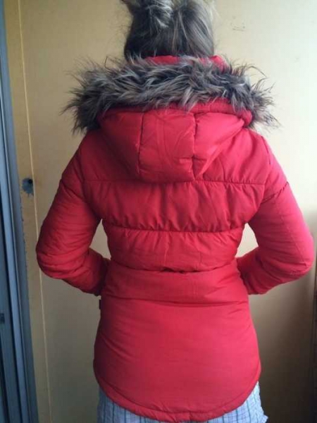 Rote Daunenjacke von ONLY - wie neu!