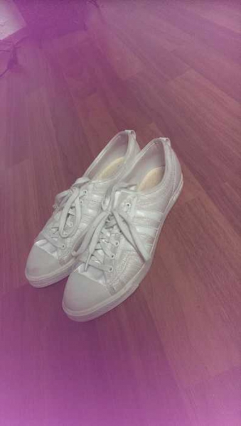 Adidas Sneakers weiß/besch Größe 36 2/3