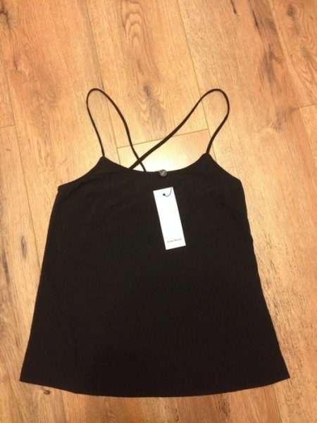 NEU Party Top Vero Moda Spaghetti träger schwarz XS 34