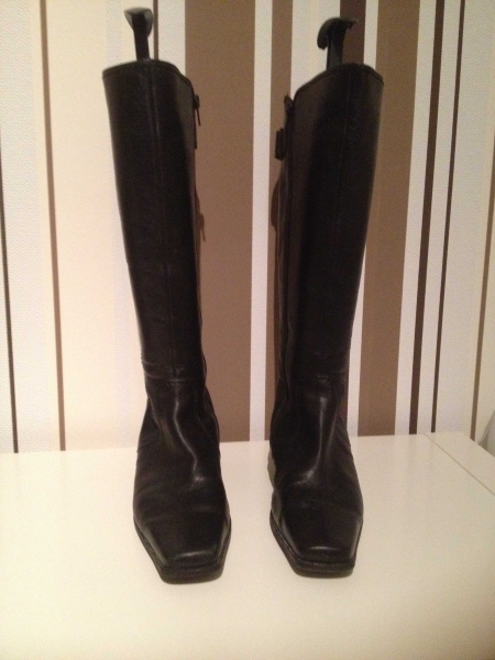 Gabor Weitschaftstiefel Gr 38 (UK 5) Schwarz