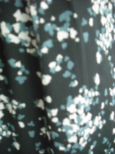 Romantische Kleid, Falten, Flügelärmeln, gefüttert, gemustert