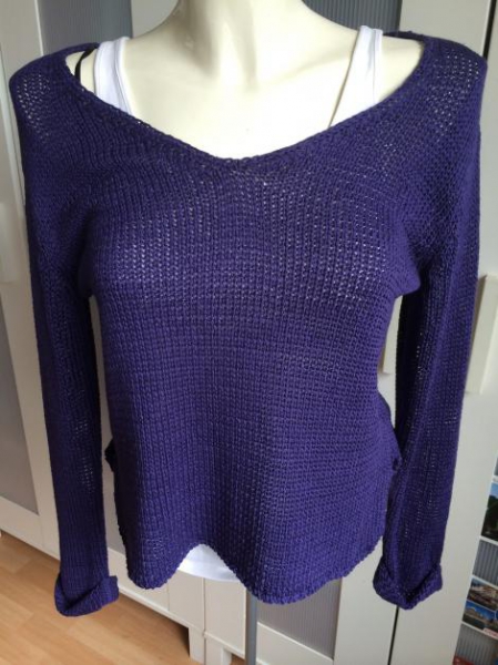 Pullover lila blau 