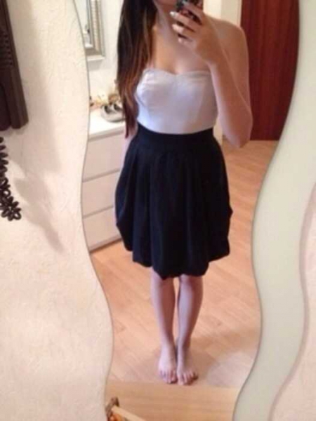 Zweifarbiges H&M Abendkleid