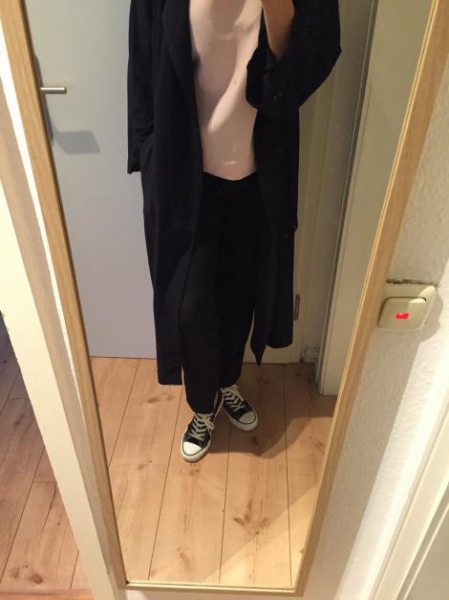 Weekday Mantel Trenchcoat Oversize Dunkelblau neu!
