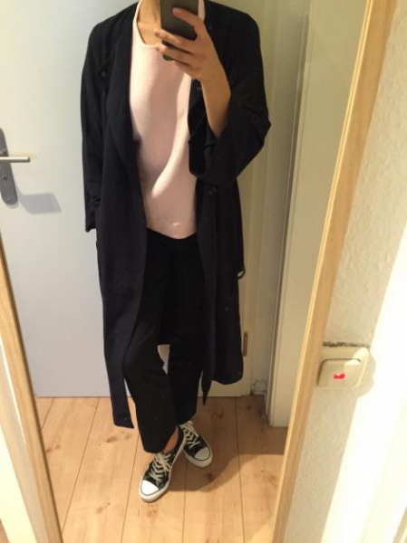 Weekday Mantel Trenchcoat Oversize Dunkelblau neu!