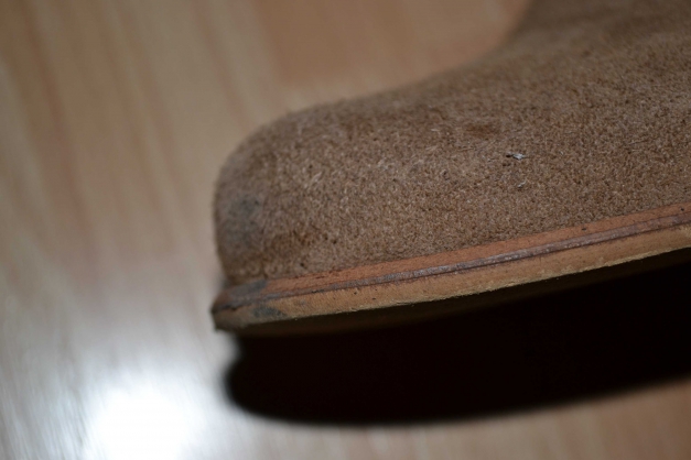 Coole Echtlederchelseaboots mit Schnalle, beige/braun, Größe 38