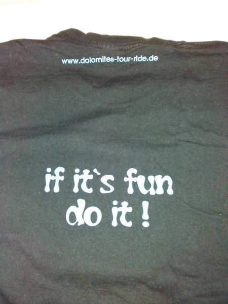 Shirt Motorrad Dolomiten / Fruit of the Loom