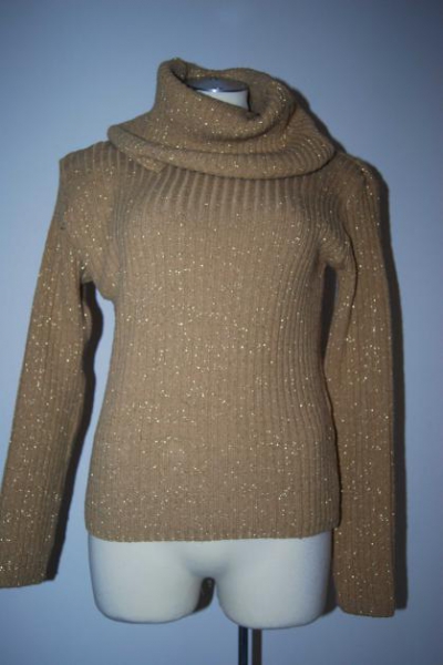 Glitzer Schicker Rollkragenpullover Pulli Trendi