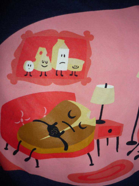 Paul Frank * T-Shirt * Gr. S 36 38 * Blau * Magen * stomach * Julius & Friends * PreisVHB