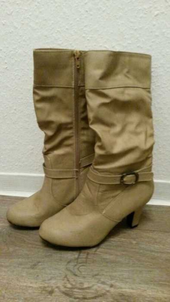 Stiefel beige/nude Gr.39