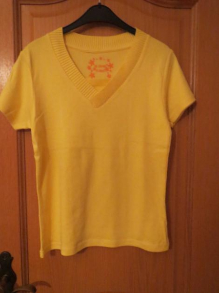 T- Shirt, Kurzarm, hellgelb