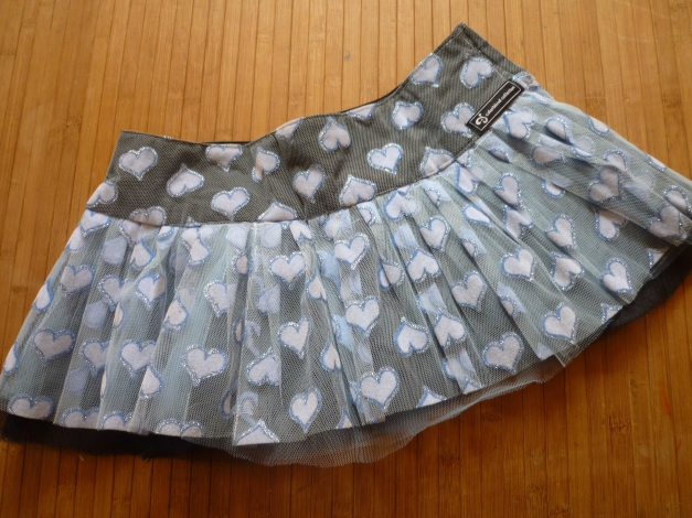 hellblauer Tüllmini Gothic Lolita 34/36 DIY