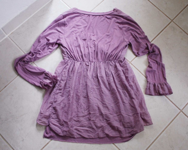 Longshirt 2-Lagen-Look flieder