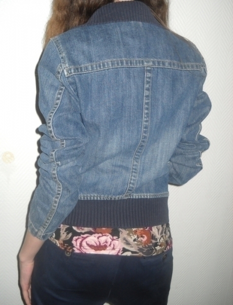 Zara Jeans Jacke blau washed Blazer Jeansjacke Vintage Cardigan XS S M L 34 36 38 Oversized