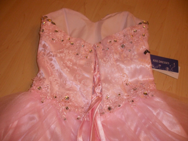 rosa babydoll kleid abendkleid kurz