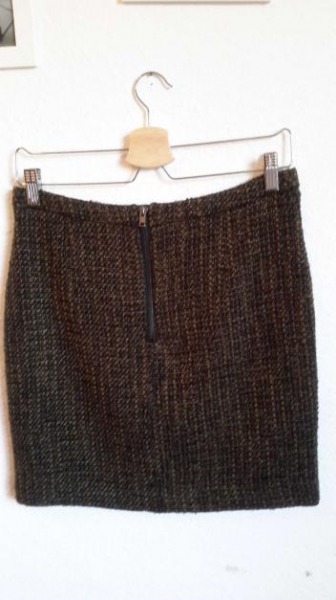 Bouclé Mini Rock mit Lederdetails von Esprit